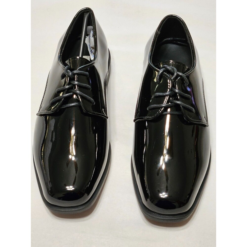 New Joseph & Feiss Men's Black Wedding Formal Tuxedo Dress Shoes NWT